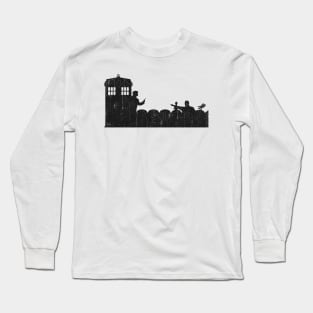 Doctor Who Black Design Long Sleeve T-Shirt